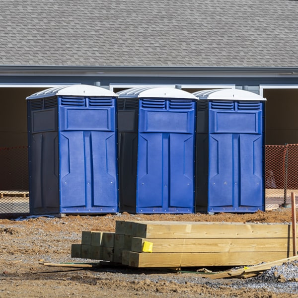 what is the expected delivery and pickup timeframe for the portable restrooms in Cave Junction Oregon